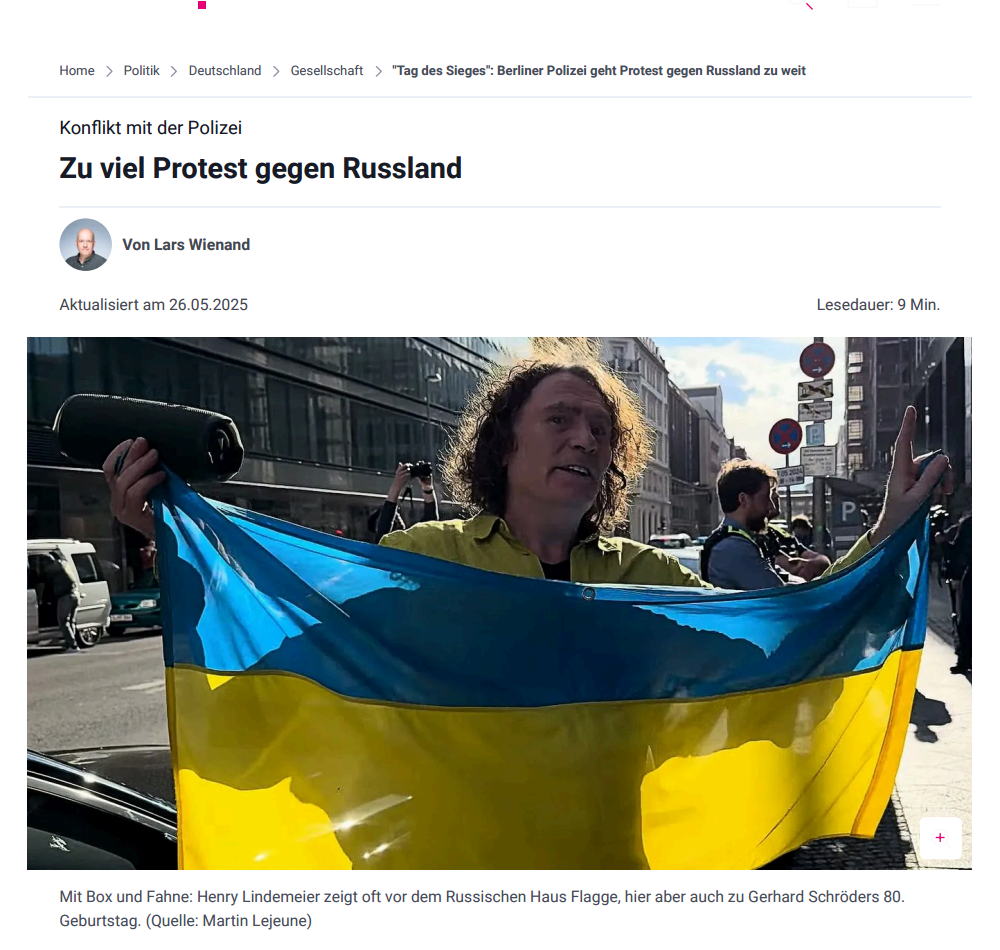 Henry Lindemeier mit Box und Fahne – t-online